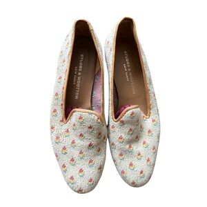 Stubbs & Wootton Woven Fabric Loafers, size 10